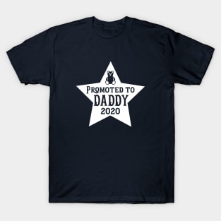 Promoted to Daddy 2020 New Dad First Time Dad Gift Funny T-Shirt